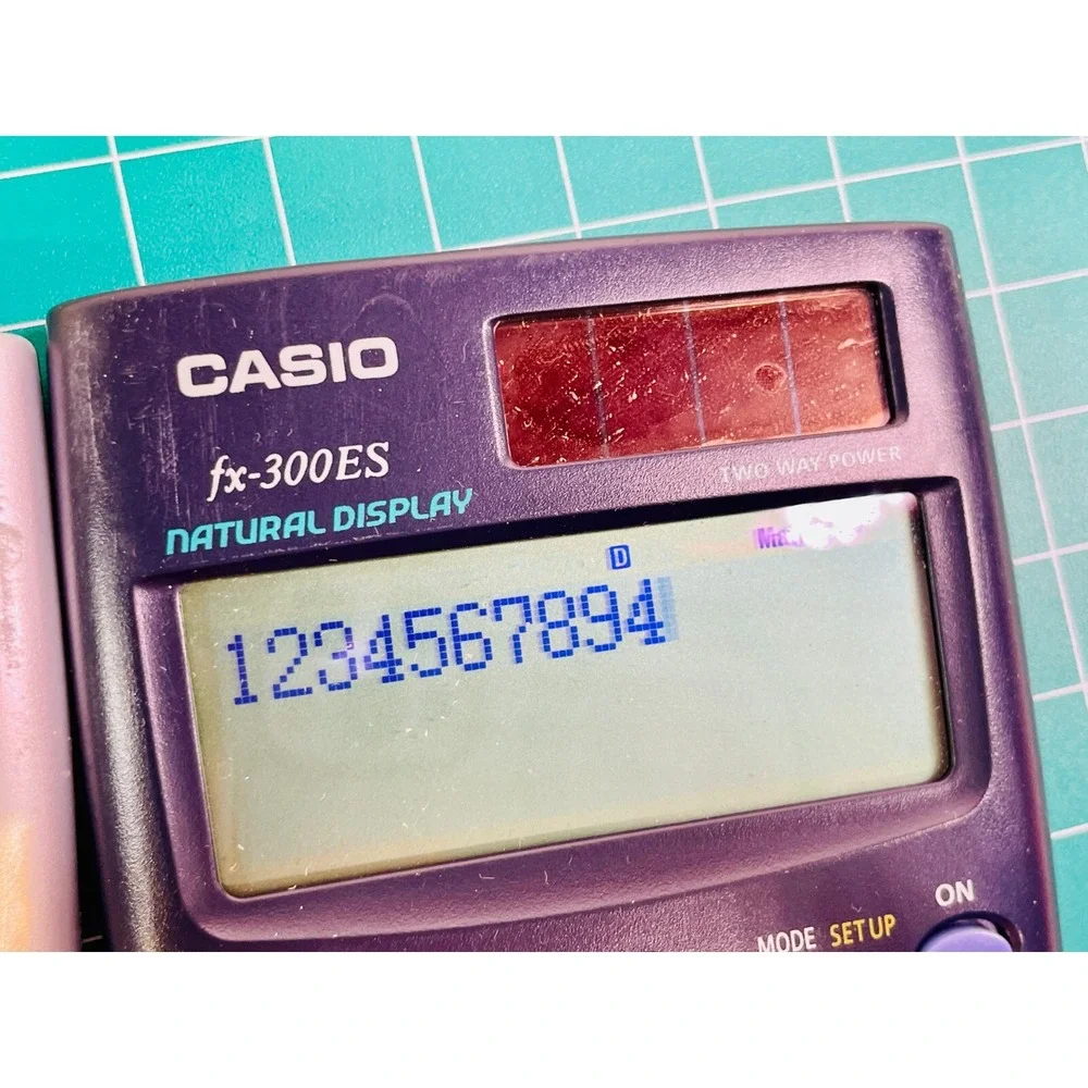 Casio FX-300ES & 115ES Lot of 2 Natural Display Scientific Math Solar Calculator